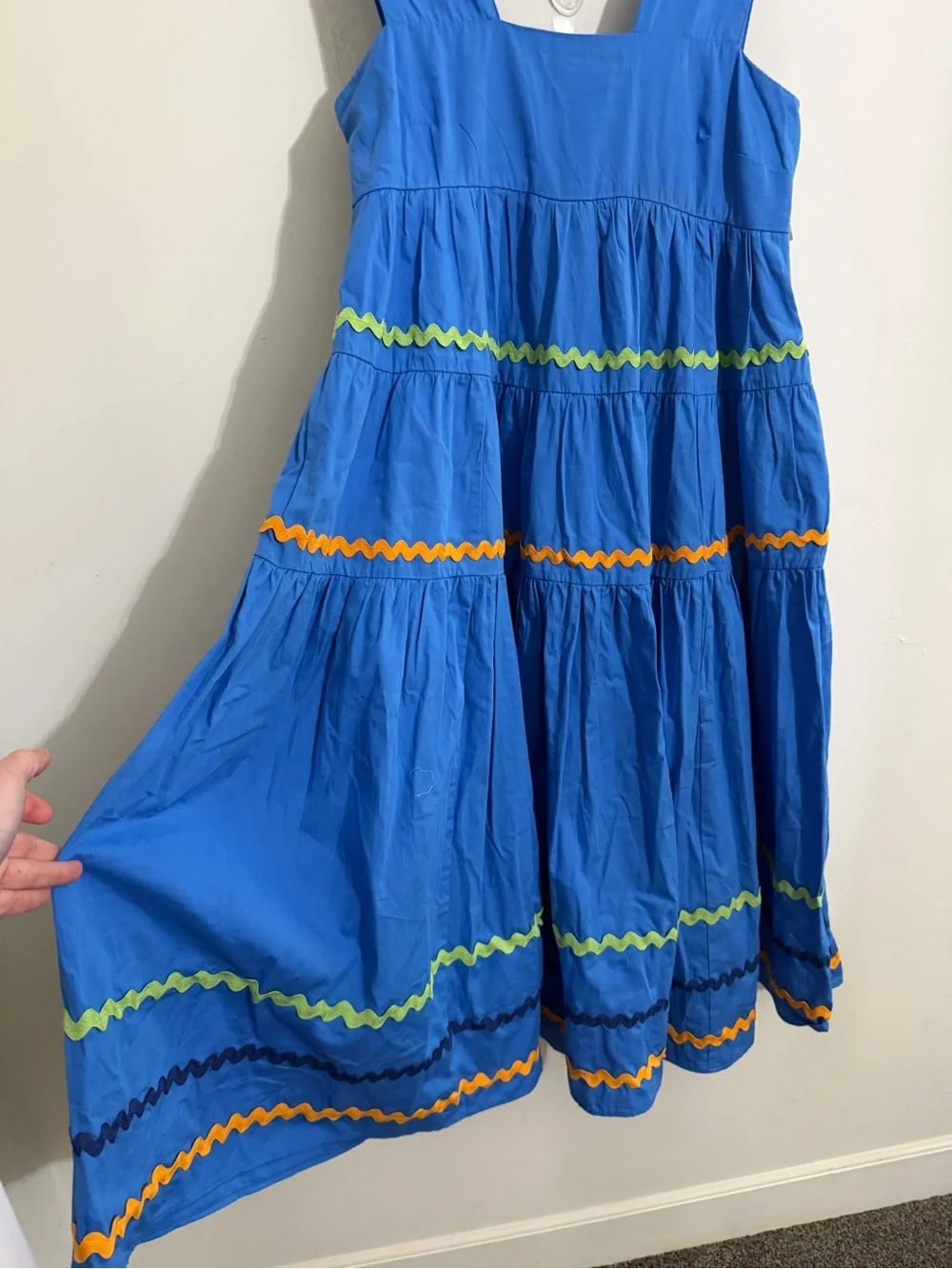 Anthropologie The Helena Square Neck Tiered Midi Dress NWT! - Picture 16 of 16